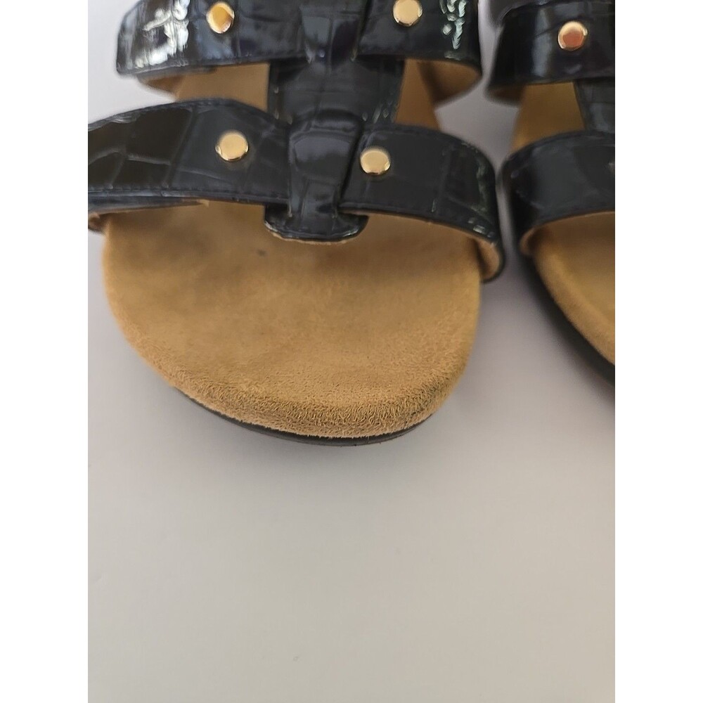 Vionic Women's 381 Park Radia Navy Blue Cork Wedge Sandals Shoes Size 6 M EUC - Picture 5 of 15